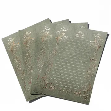 A5 Letter Paper Stationery Paper Vintage Design Double Sided for
