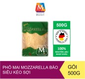 Phô mai Mozzarella bào sợi 500g (hãy chọn giao hàng 2-4 giờ ở phương thức giao)