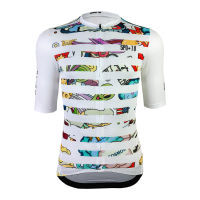 เสื้อปั่นจักรยาน เสื้อจักรยาน SPD+10 รุ่น TOON V.4 White Edition