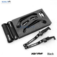 For Yamaha YZF R6 2017-2022 CNC Complete Lever Set Adjustable Foldable Extendable Brake Clutch Levers Handle Grips Bar End Lever Guard with Logo