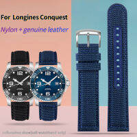 สำหรับ Conquest Watchband L37813567 L37813787 L3.781782ไนลอนของแท้หนังสายนาฬิกา21มม. 22มม. นาฬิกาข้อมือผู้ชาย Band