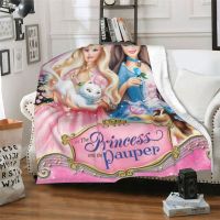 2023 in stock Barbie As The Princess And The Pauper Custom Ultra-Soft Fleece Blanket Warm Throw Blankets For Sofa/Couch/Bed/Outdoor ，Contact the seller to customize the pattern for free