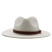 Women Paper Straw Panama Hats Wide Brim Summer Beach Caps UV Protect Jazz Sun Hat Men Foldable Fedoras Cap Chapeu