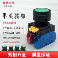 ✥❡✸ YW1B-M1E10 flat head push button switch A1E11 self-locking self-resetting start stop red green YW-E01