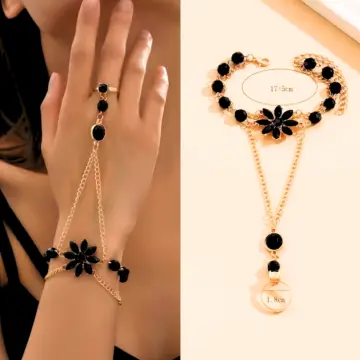Buy Hand Ring Bracelet Hand Chain Ring Delicate 14k Gold Filled Chain Hand  Bracelet Online in India - Etsy
