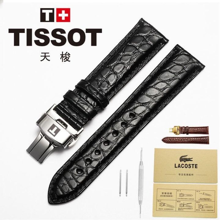 สายนาฬิกา-tissot-tissot-1853-speed-chi-t116-lilock-t006-t41-สายนาฬิกาหนังจระเข้สำหรับผู้ชายและผู้หญิง