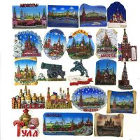 Russia Mockba Tourist Souvenir Of Cultural World Fefrigerator Magnet 3d Hand-drawn Creative Household Adornment Resin