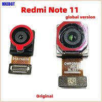 ต้นฉบับสําหรับ Xiaomi Redmi Note 11 Global Version กล้องด้านหลังด้านหลังหลัก + ด้านหน้า Selfie Cam Module Flex Cable Parts