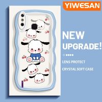 YIWESAN เคสสำหรับ Infinix Smart 4เคส X653 4C ลายการ์ตูนน่ารัก Pochacco ดีไซน์ใหม่สีสันสดใสลายคลื่นเลนส์กล้องถ่ายรูปเคสโทรศัพท์โปร่งใสเคสใสกันกระแทก