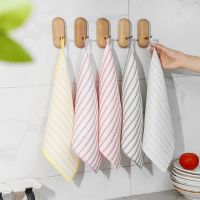 Lint-free Waffle Towel Kitchen Dish Cloth Washing Wipes Household Cleaning Items Bamboo Napkins Sustainable Eco Friendly Product Dish Cloth  Towels