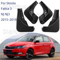 สำหรับ Fabia 3 NJ NJ3 2015-2018บังโคลนรถด้านหน้าด้านหลังพิทักษ์อุปกรณ์เสริม2017 2016