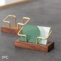 Business Card Holder Organizer Office Desk Display Stand Sturdy Memo Counter Accessories Tabletop Shelf Home Wooden Storage Card Holders