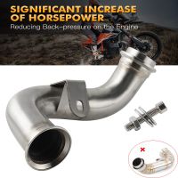 Steel Exhaust Decat Pipe Downpipe for KTM 790 Adventure 2019 2020 2021 2022 790 Adv Mid Pipe Link for Husqvarna Norden 901 2022