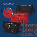 KANGOL Bag กระเป๋าสะพายข้าง ขนาดกระทัดรัด สีดำ,แดง. 
