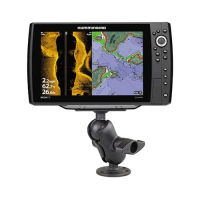 RAM Mounts Drill-Down Ball Mount for Humminbird Helix 8-15, Solix &amp; Apex RAM-D-202-25-C-202U with Short Arm