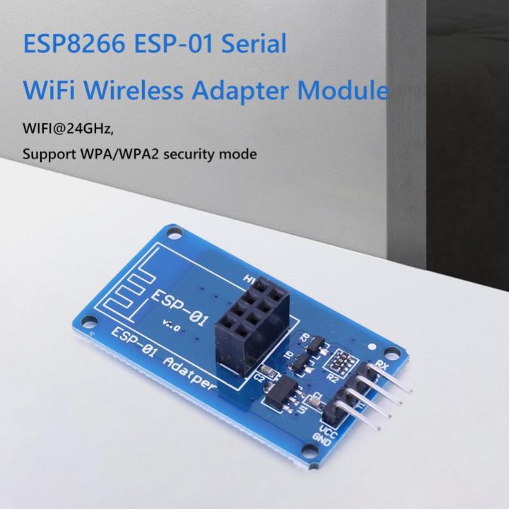 esp8266-esp-01-wifi-โมดูลตัวรับสัญญาณ-wifi-3-3v-5v-โมดูลอะแดปเตอร์802-11b-g-n-รองรับ-wpa-wpa2รองรับอาร์ดิวโนโหมดความปลอดภัย