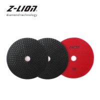 Z-LEAP 3PCS 4/5/6 Inch Diamond Polishing Pad Wet Flexible Abrasive Wheel Marble Granite Concrete Glass Grinding Disc Thick 2.5mm