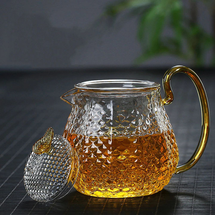 Cangkir Set Teh Kopi Gelas Keramik Cantik Teko Set Pitcher Teko Kaca Tahan Panas Teh Chinese 3780