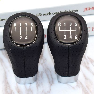 5/6 Speed Manual Gear Shift Knob Shifter Lever Fit For BMW 3 1 M Performance E90 E87 Black ABS leather Gear Front Shift Knob
