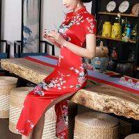 Beautyer Charming จีนสไตล์ผู้หญิงชุดยาว Cheongsam ชุดราตรี Qipao