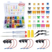 435pcs Automotive Fuse Combination Kit - Blade Automotive Fuses - Standard  Mini  and Thin Mini (with fuse extractor puller) Fuses  Accessories