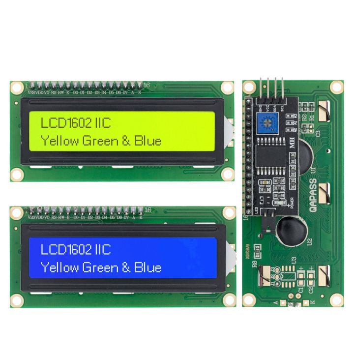 Lcd1602 1602 Lcd Module Blue Yellow Green Screen 16x2 Character Lcd Display Pcf8574t Pcf8574 Iic 2288