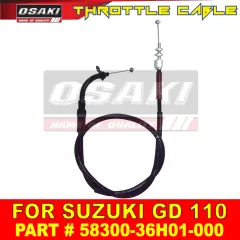 Osaki Motorcycle Throttle Cable for SUZUKI SMASH 115 [58300-45H30