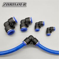 Pneumatic Elbow Union Connector 4mm 6mm 8mm 10mm 12mm 14mm 16mm OD Hose Tube Pipe Slip Lock Plastic Gas Quick Fitting L Shape Pipe Fittings Accessorie