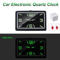 ☼♀ Mini Luminous Car Clock Automobiles Digital Watch Quartz Clocks Stick-on Auto Ornament For Styling Car Accessories 48X32MM