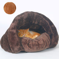 bed for Cats Dogs Soft Nest Kennel Bed Cave House Sleeping Bag Mat Pad Tent s Winter Warm Cozy Indoor Cushion Kennel