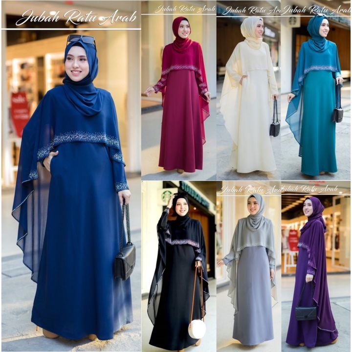 [vol.1] JUBAH RATU ARAB 2.0 JUBAH CAPE QUEEN JUBAH PERMAISURI DRESS ...