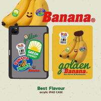 ⭐24 ชั่วโมงส่ง⭐banana แผ่นหลังอะคริลิค เคส for iPad Gen10 10.9 2022 Gen9 10.2 pro 11 2021 เคสไอแพด Air4 5 Case กล้วย