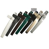 5Pairs Aluminum Window Casement Locking Handle Brush Steel White Coffee Black Green Grey