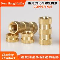 M3 M4 Brass Insert Nuts Knurled Hot Melt Molding Copper Heat Set Threaded Inserts Embedded Nutsert for 3D Printing Plastic Part