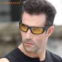 Driving Night Vision Sunglasses Men Polarized Sunglasses Yellow Lens Glasses Goggles Anti-Glare Accessories Eyewear Gafas