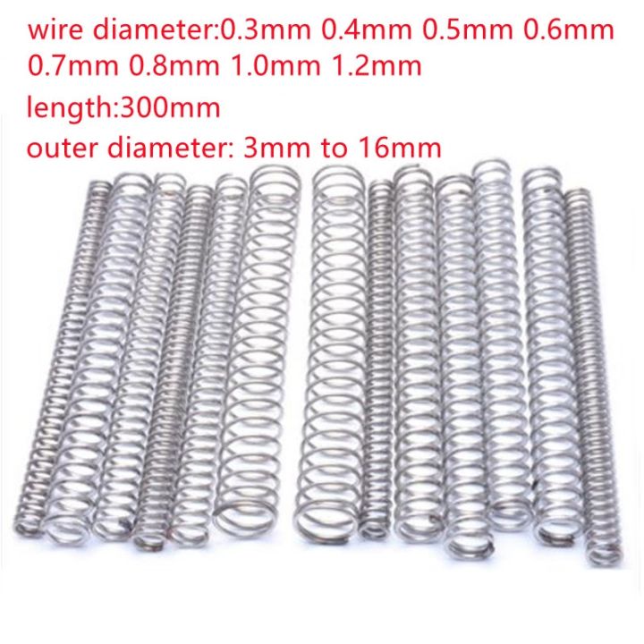 Stainless Steel Compression Spring Spring 300mm - 2-5pcs/lot Wire Dia 0 ...