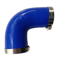 MOFE 51mm to 57mm/60mm/63mm/70mm/76mm Silicone 90 Degree Elbow Reduce Hose Blue