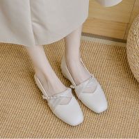 Mary Jane shoes in the new 2023 summer with matchs skirt of French documentary female soft bottom shoes not tired feet thick doug shoes