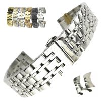 Original ▤❏ஐ Universal Stainless Steel 7 Beads Watch Strap Watch Band 18mm 19mm 20mm 21mm 22mm 23mm 24mm Watchband for Samsung Galaxy Watch