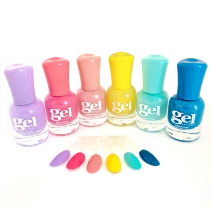 ยาทาเล็บกึ่งเจล-ยาทาเล็บเจล-สีทาเล็บเจล-ยาทาเล็บ-gel-effect-ยาทาเล็บไม่ต้องอบ-สีชัด-เงาวับ-ดุจสีเจล-แห้งไว