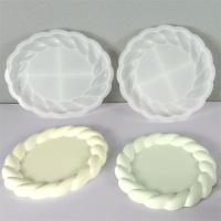 Plaster Making Oval Ornaments Resin Molds Round Silicone Mold Jewelry Display Tray Storage Rack