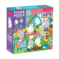 Floor Puzzle ลาย Garden Bunnies จิ๊กซอว์ชิ้นใหญ่ แบบ oversize  25 ชิ้น