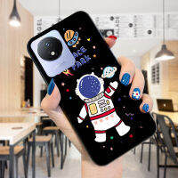 เคสโทรศัพท์พร้อมใช้สำหรับ Vivo Y02A Y02T การ์ตูนดาวเคราะห์คอสมิคยานอวกาศลายยูเอฟโออวกาศซิลิโคนกันกระแทกเคสมือถือเคสยางโทรศัพท์ป้องกัน TPU ฝาหลัง