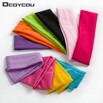 【CW】 1PC Fashion Absorbing Sweat Headband Color Hair Band Accessories for