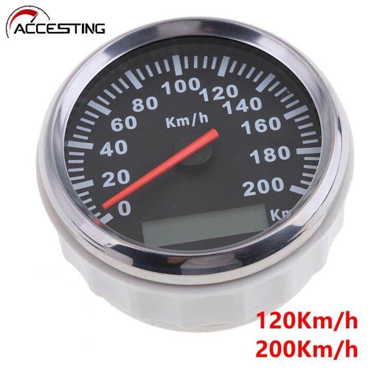 120Km/h ,200 Km/h Boat Speedometer Waterproof Stainless Speedo Gauge