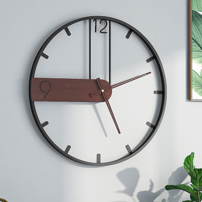 )) นาฬิกาแขวน,นาฬิกาศิลปะจากโลหะ,นาฬิกาห้องนั่งเล่น,นาฬิกาแขวนผนังสไตล์นอร์ดิกที่เรียบง่าย