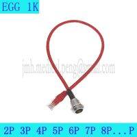 EGG 1K 2 3 4 5 6 7 8 Pin Water Proof Socket Assemble RJ45 Crystal Head Connecting Line For Audio And Video Signal Transmission