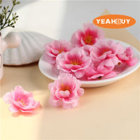 【cw】100pcs 4.5cm Artificial Simulation fake fabric plum blossom peach blossom sakura flower Heads Diy accessories