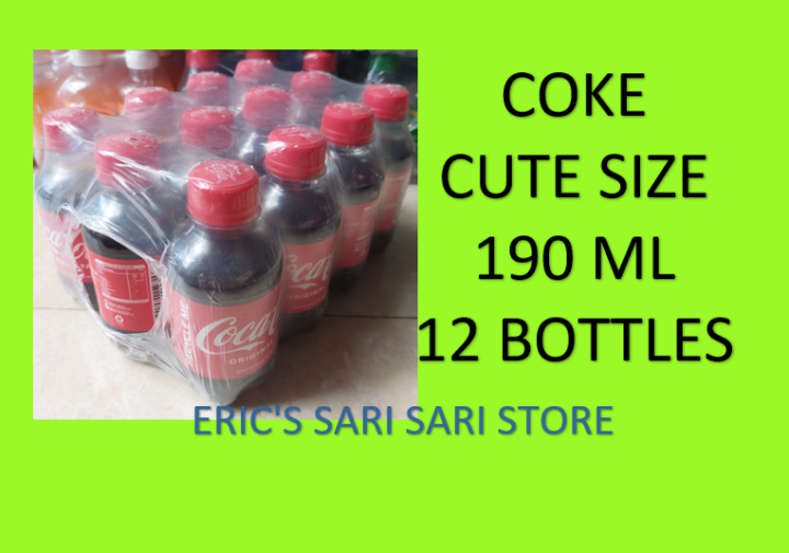 COCA COLA COKE CUTE SIZE 190ML (1 CASE =12BOTTLES) | Lazada PH