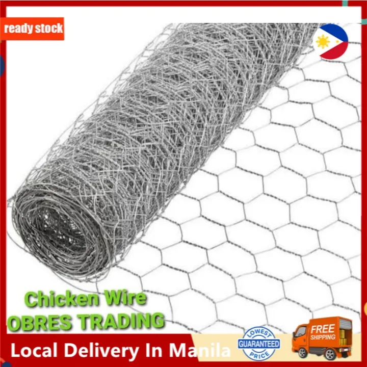 Ready Stock Hexagon Galvanized Chicken Wire Gauge 25 By Obres COD Lazada PH